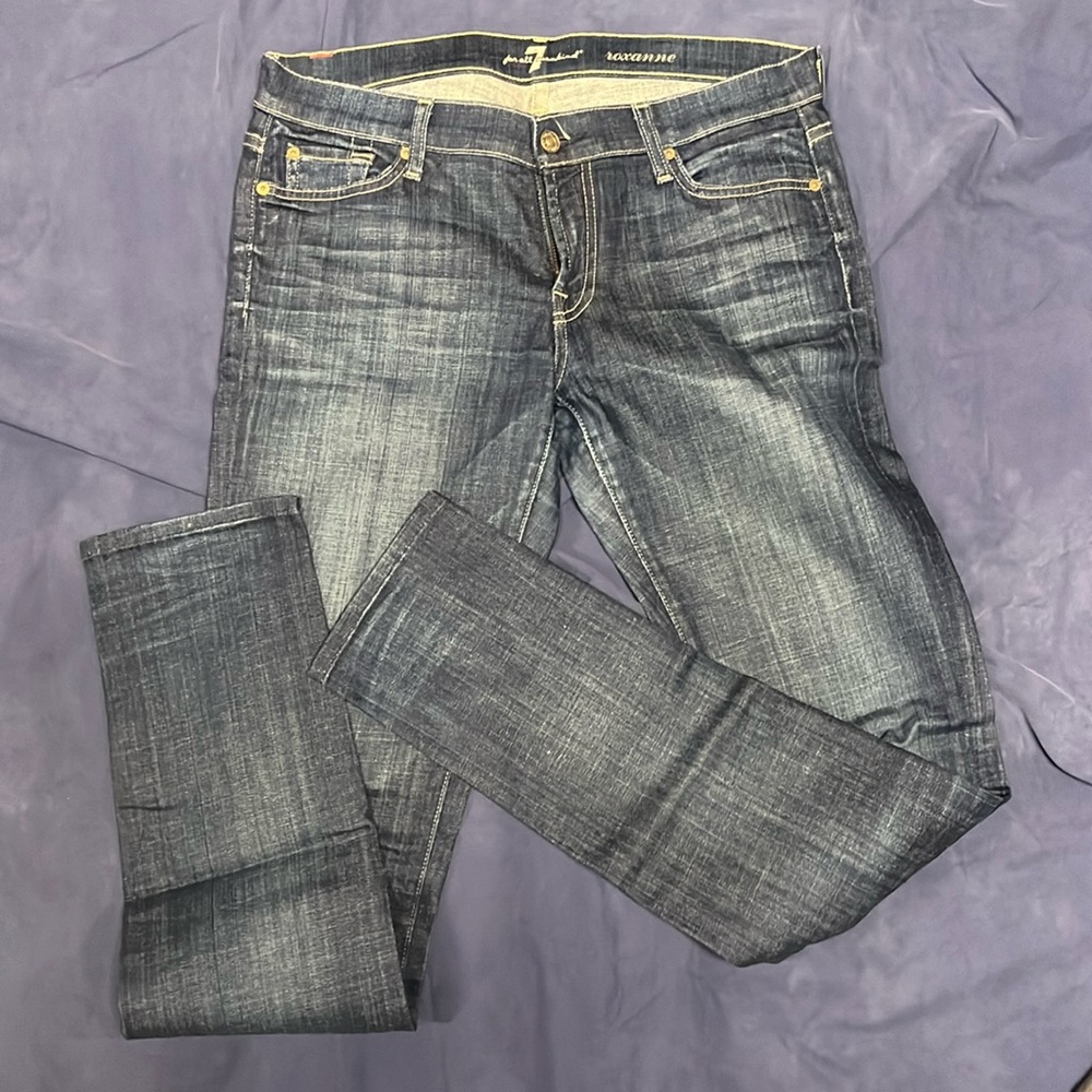 7 For All Mankind Roxanne dark wash skinny